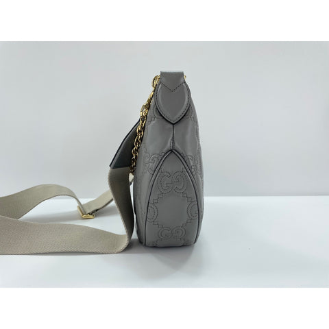 GUCCI 2WAY Handbag gray WS31905