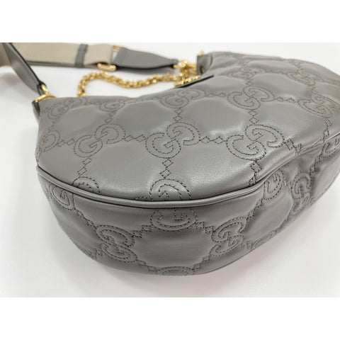 GUCCI 2WAY Handbag gray WS31905