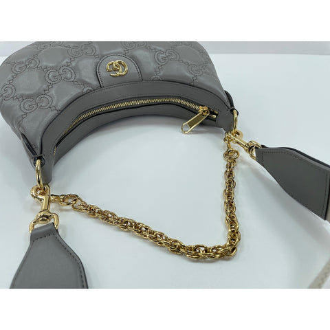 GUCCI 2WAY Handbag gray WS31905