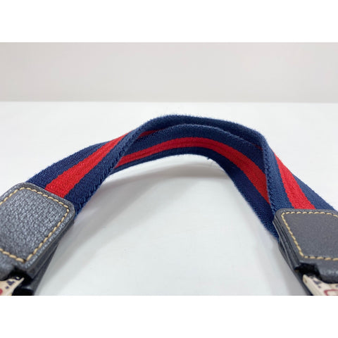 GUCCI Sherry line Handbag Navy WS31908