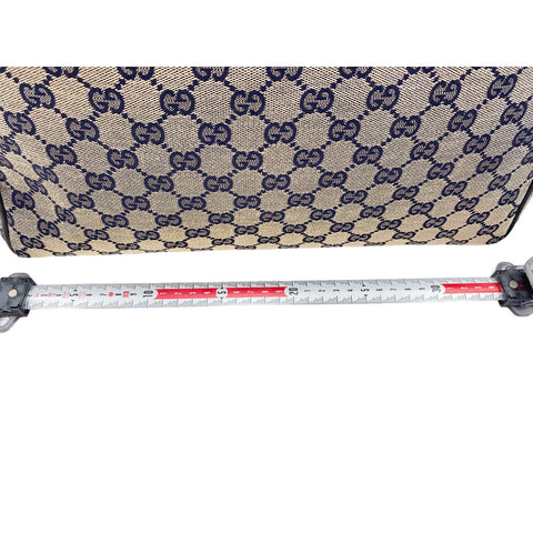 GUCCI Sherry line Handbag Navy WS31908