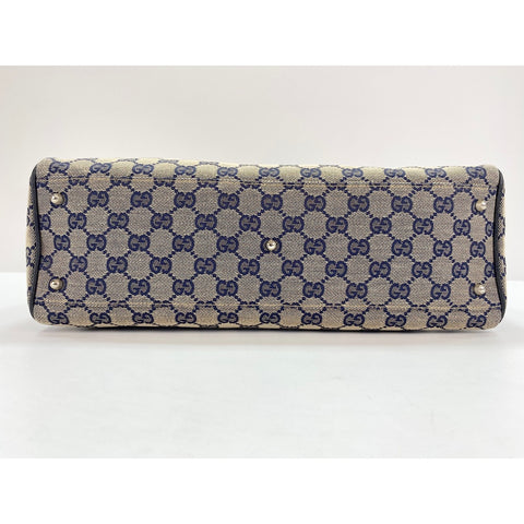 GUCCI Sherry line Handbag Navy WS31908