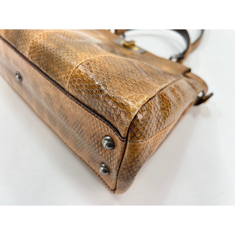 FENDI 2WAY Peekaboo Handbag Brown WS31913