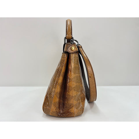 FENDI 2WAY Peekaboo Handbag Brown WS31913