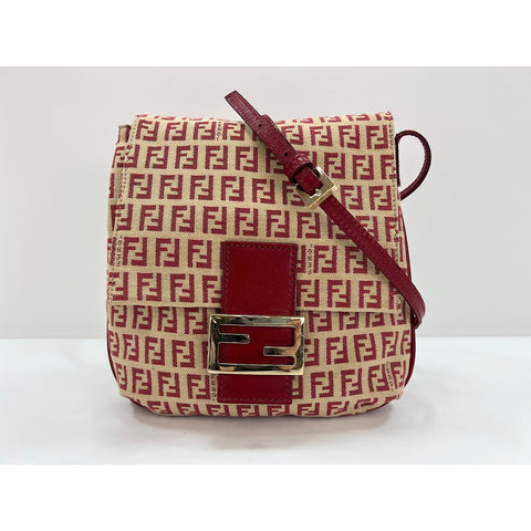 FENDI Kamsepochet Shoulder Bag Red WS31914