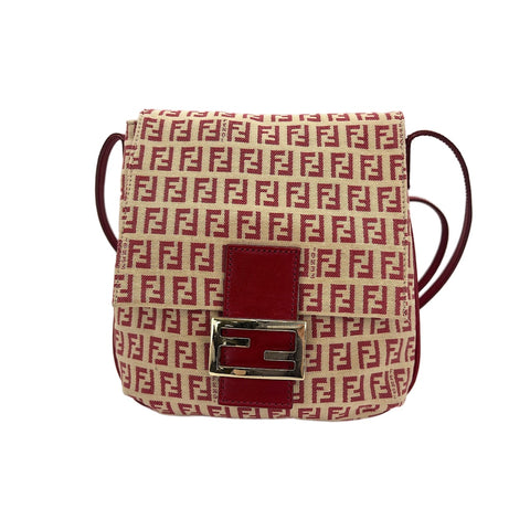 FENDI Kamsepochet Shoulder Bag Red WS31914