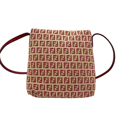 FENDI Kamsepochet Shoulder Bag Red WS31914