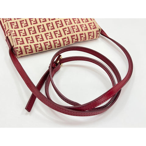 FENDI Kamsepochet Shoulder Bag Red WS31914