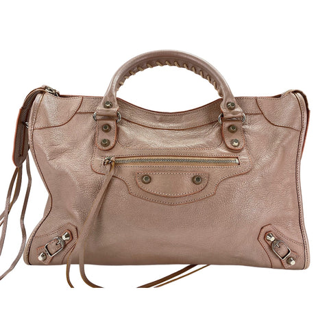 BALENCIAGA 2WAY Edge The City Handbag pink WS31915