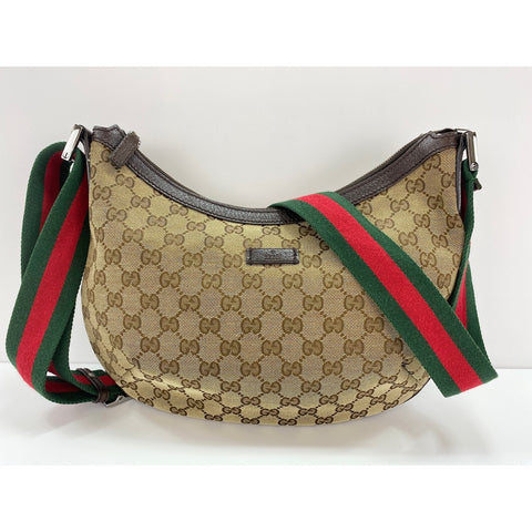 GUCCI Sherry line Shoulder Bag Brown WS31917