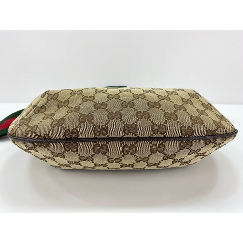 GUCCI Sherry line Shoulder Bag Brown WS31917