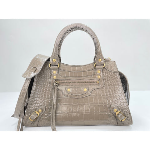 BALENCIAGA 2WAY Neo Classic City Handbag gray WS31922