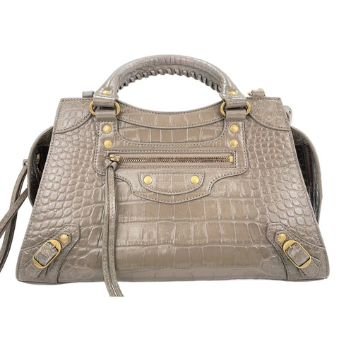BALENCIAGA 2WAY Neo Classic City Handbag gray WS31922