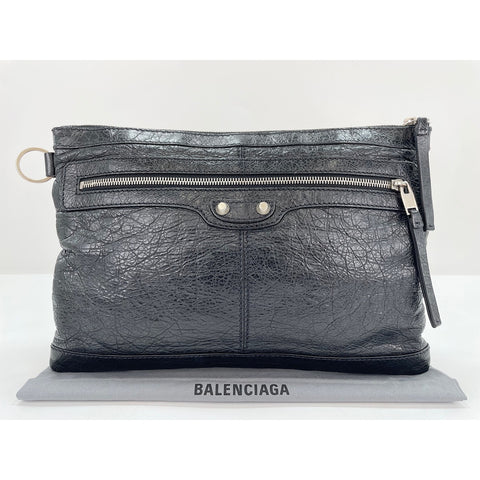 BALENCIAGA Classic clip M Clutch bag black WS31926