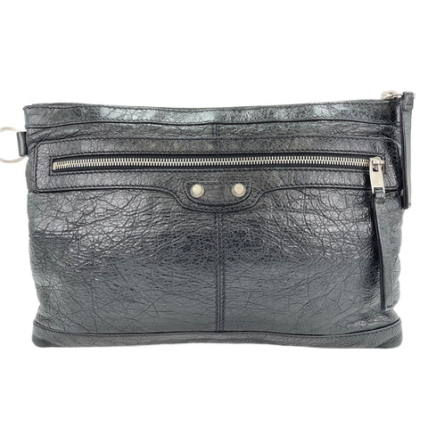 BALENCIAGA Classic clip M Clutch bag black WS31926