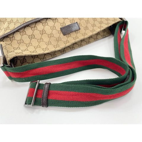 GUCCI Sherry line Shoulder Bag Brown WS31932
