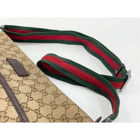 GUCCI Sherry line Shoulder Bag Brown WS31932