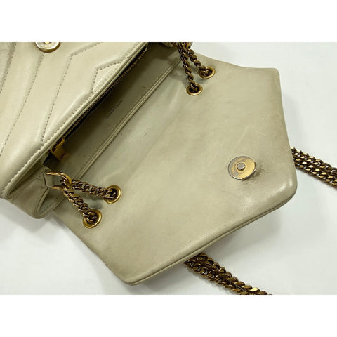 YVES SAINT LAURENT Lulu Small Shoulder Bag beige WS31934
