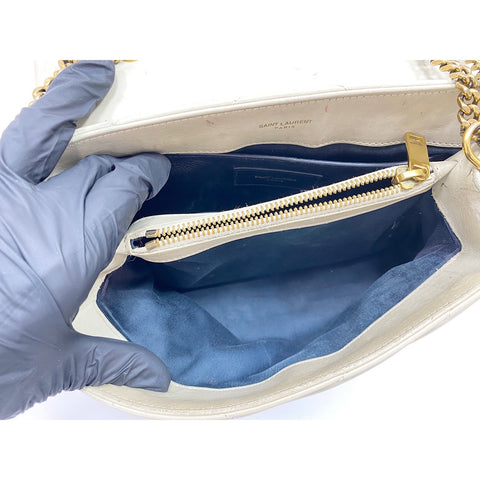 YVES SAINT LAURENT Lulu Small Shoulder Bag beige WS31934