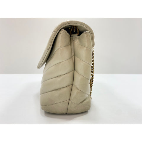 YVES SAINT LAURENT Lulu Small Shoulder Bag beige WS31934