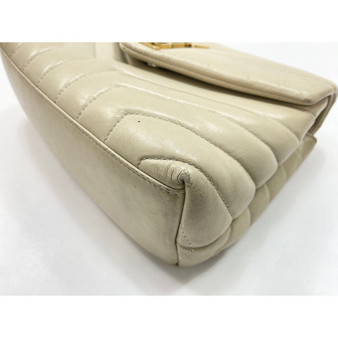 YVES SAINT LAURENT Lulu Small Shoulder Bag beige WS31934