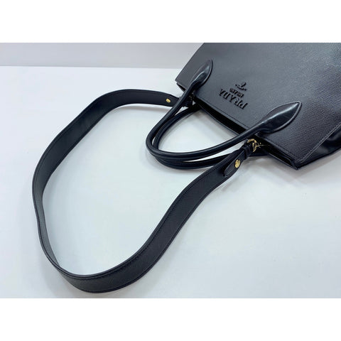PRADA 2WAY Tote Bag black WS31936