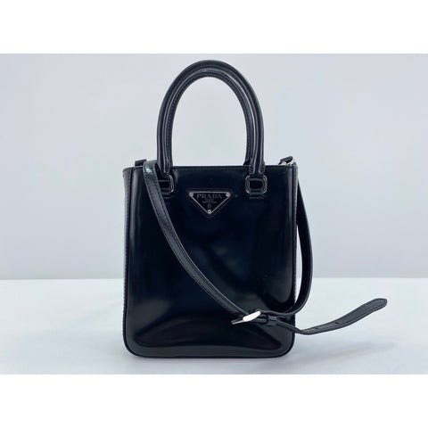 PRADA 2WAY Handbag black WS31946