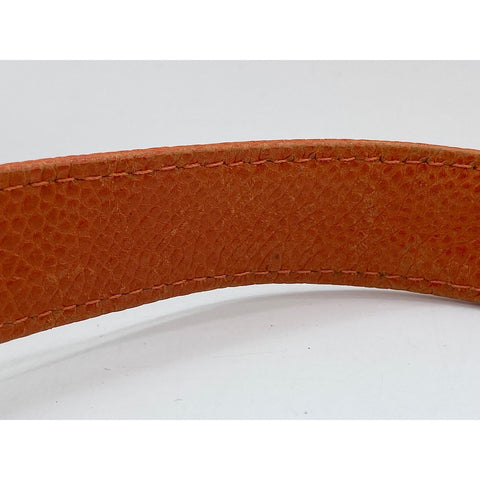 CHANEL Caviar skin Matelasse Shoulder Bag Orange WS31948