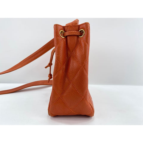 CHANEL Matrasse Shoulder Bag Orange WS31948