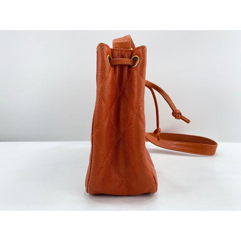 CHANEL Matrasse Shoulder Bag Orange WS31948