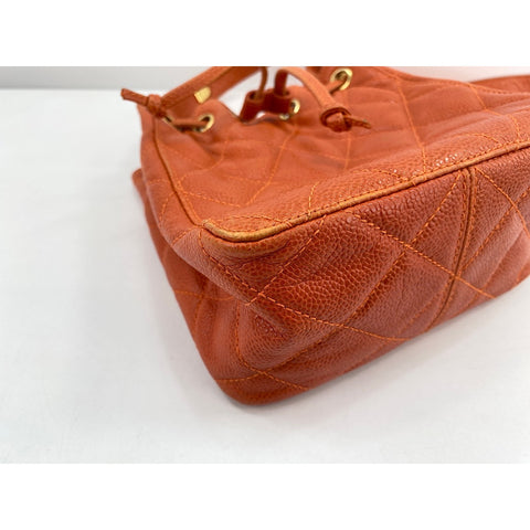 CHANEL Matrasse Shoulder Bag Orange WS31948