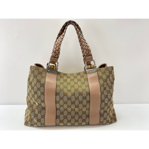 GUCCI Bamboo Tote Bag pink WS31949