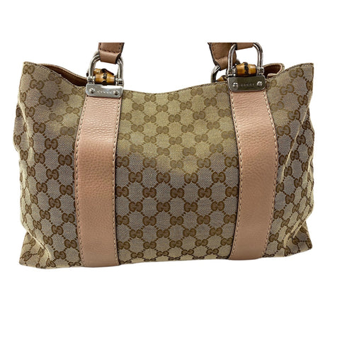 GUCCI Bamboo Tote Bag pink WS31949