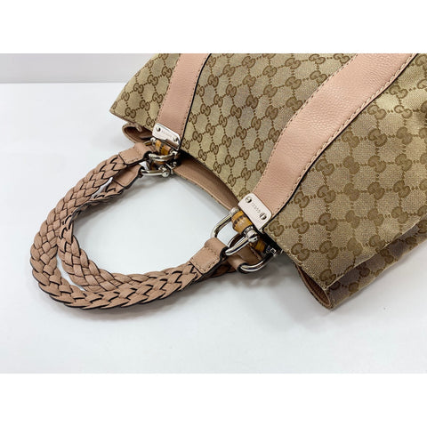GUCCI Bamboo Tote Bag pink WS31949