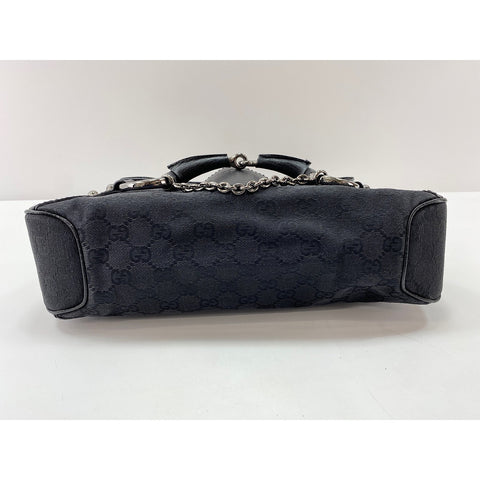 GUCCI Horsebit Shoulder Bag black WS31950