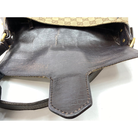 GUCCI Horsebit Shoulder Bag Brown WS31951