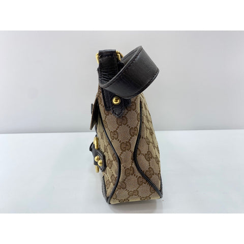 GUCCI Horsebit Shoulder Bag Brown WS31951