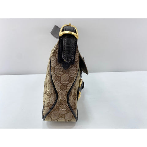 GUCCI Horsebit Shoulder Bag Brown WS31951