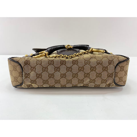 GUCCI Horsebit Shoulder Bag Brown WS31951