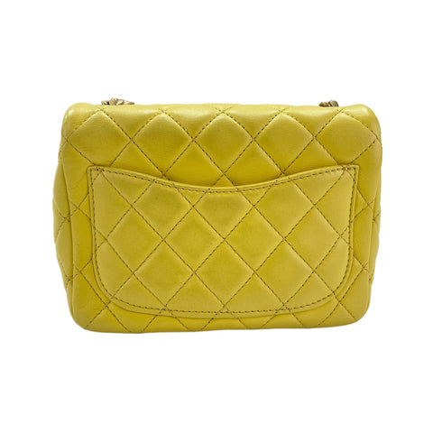 CHANEL Mini matrasse Shoulder Bag yellow WS31952