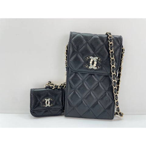 CHANEL Matrasse Shoulder Bag black WS31954