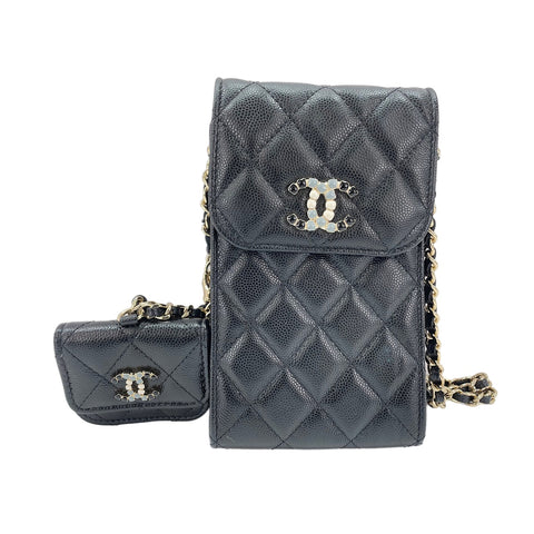 CHANEL Matrasse Shoulder Bag black WS31954