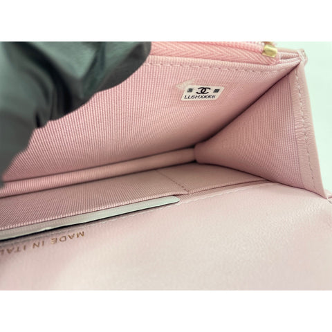 CHANEL 2-Way Matelass Handbag pink WS31955