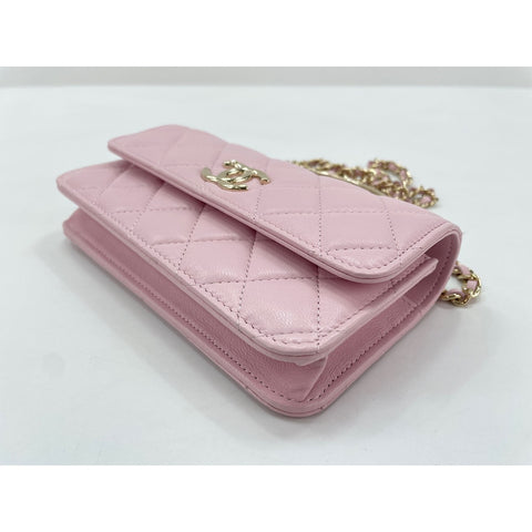 CHANEL 2-Way Matelass Handbag pink WS31955