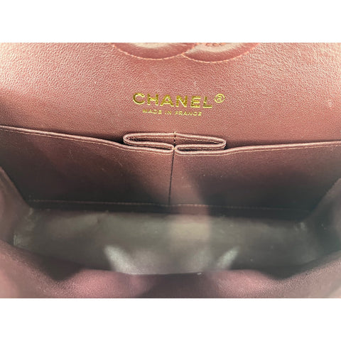 CHANEL Lambskin Matelasse23 Double Flap Shoulder Bag black WS31957