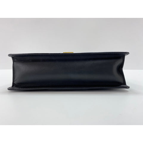 GUCCI Sylvie Cherie Line Shoulder Bag black WS31958