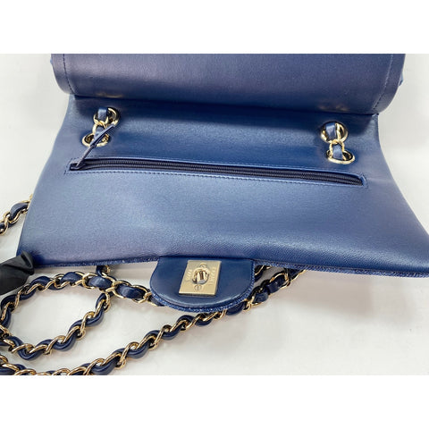 CHANEL 25 Shoulder Bag blue WS31960