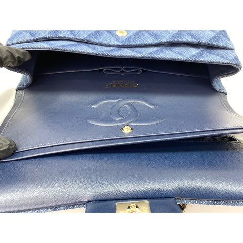 CHANEL 25 Shoulder Bag blue WS31960