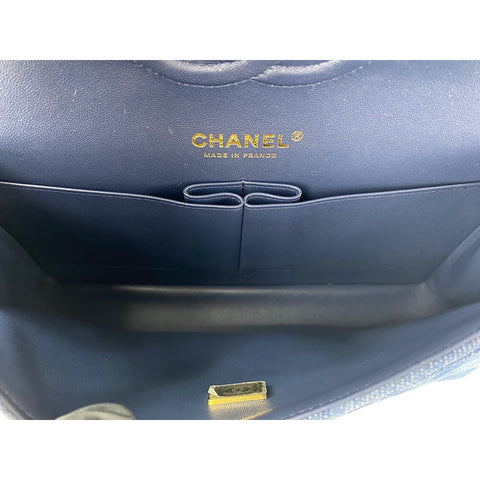 CHANEL 25 Shoulder Bag blue WS31960