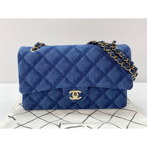 CHANEL 25 Shoulder Bag blue WS31960